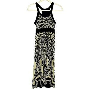 Athleta Rio Black and Off White Sleeveless Dress, size small (see measurements)